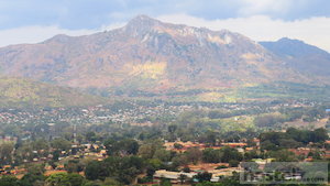  Zomba town from the plateau road 