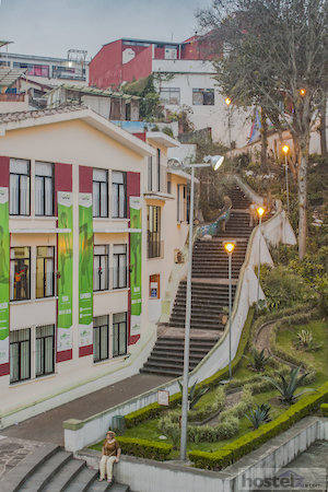  The stairs to Plaza Xallitic 