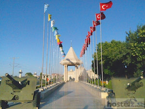  Flags of Turkey in different era seen in Konya 