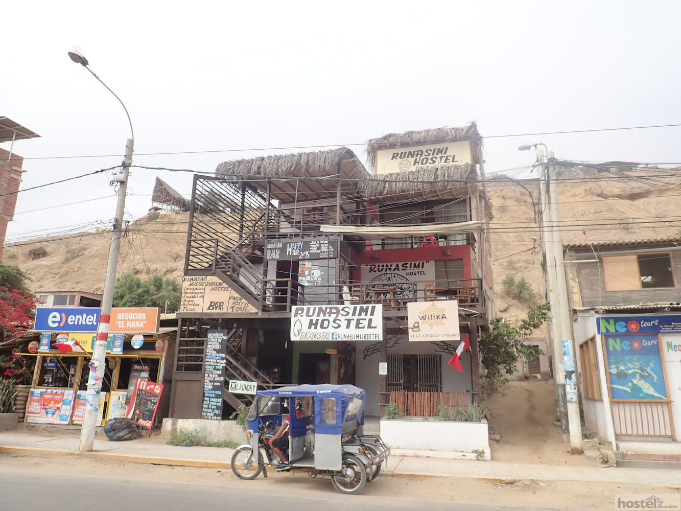 View of hostel from street