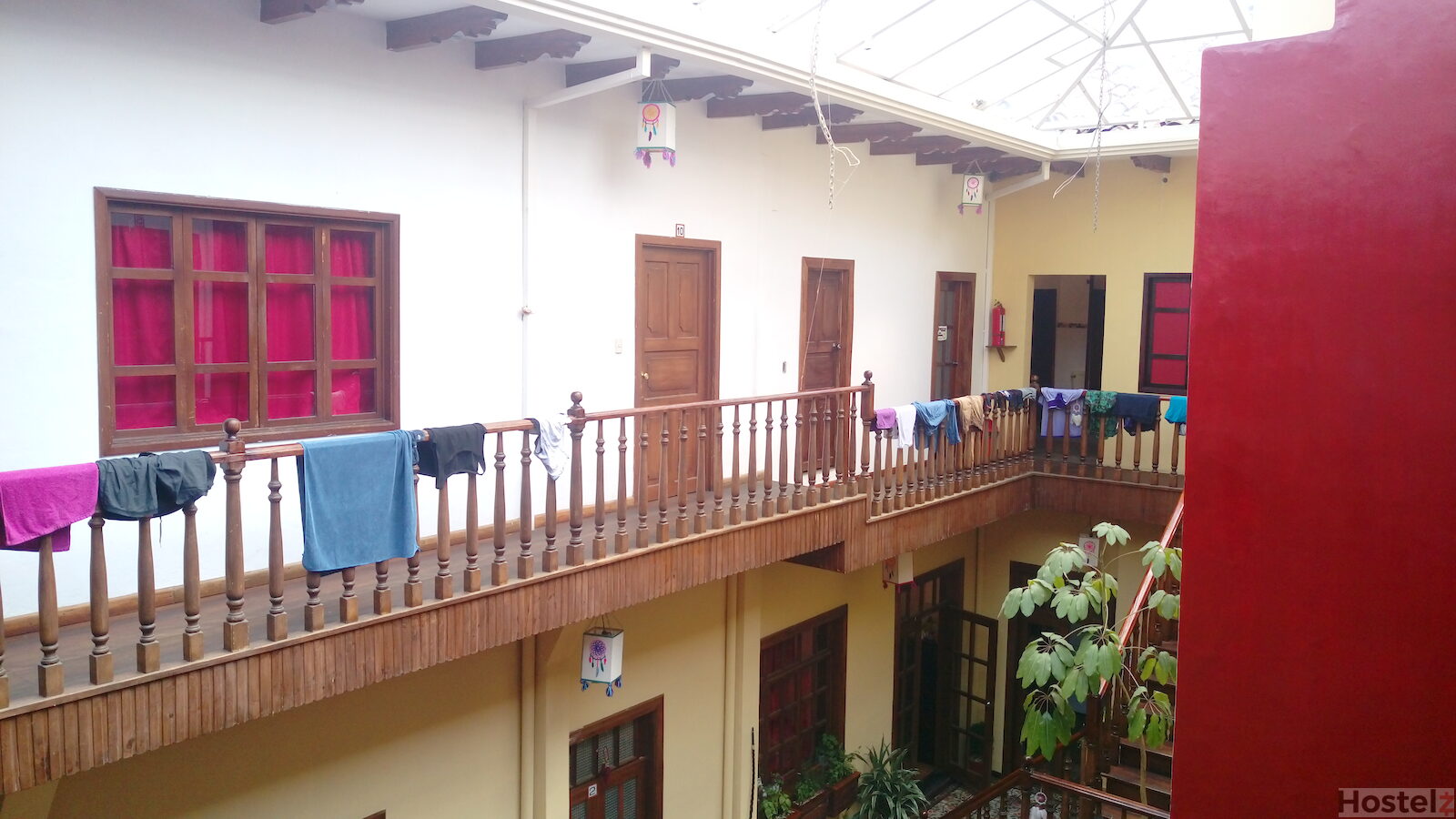 The hostel is inside a double-storey colonial mansion.