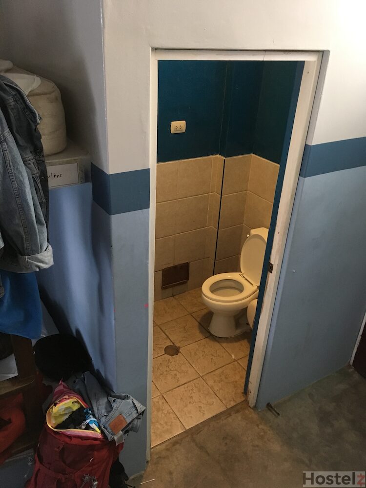 Toilet in dorm room