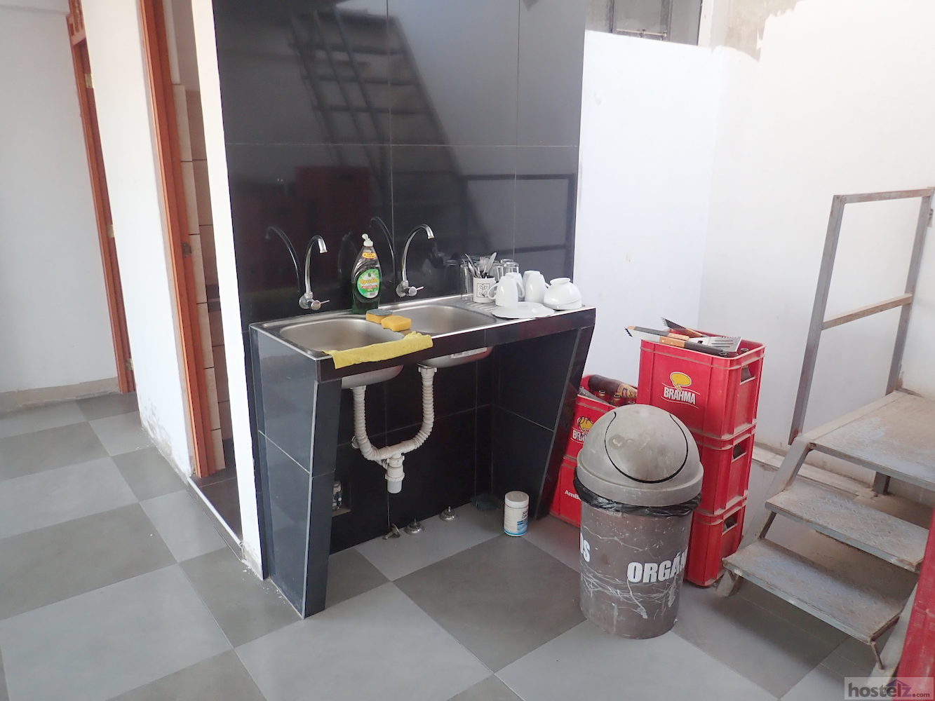 Communal ‘kitchen’ (just a sink and a microwave)