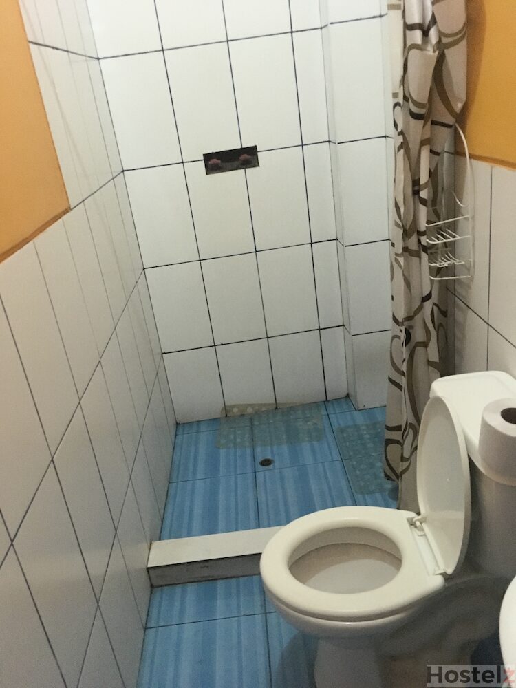 Shared shower/toilet (in 10 bed dorm)