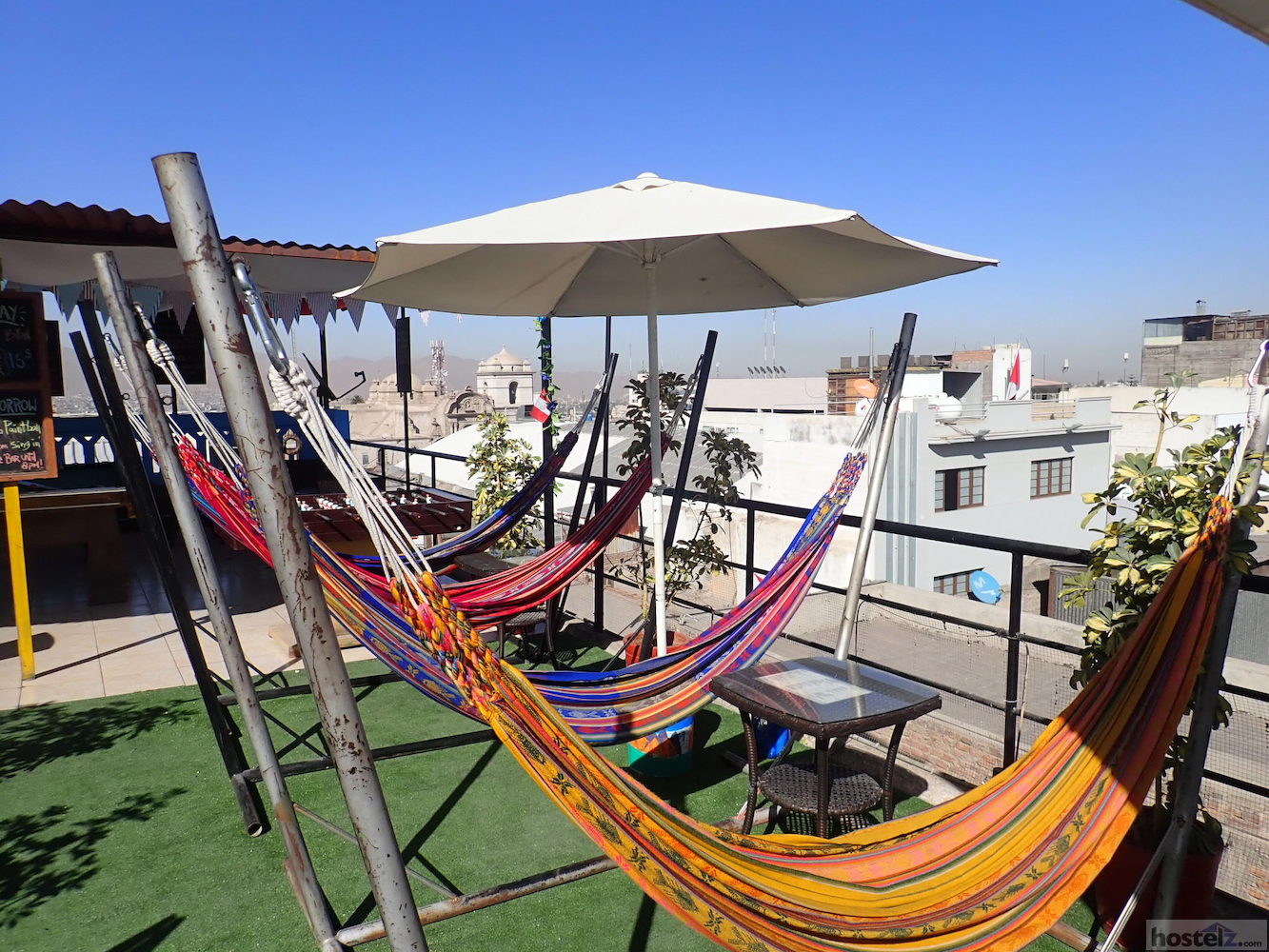 Rooftop hammocks 