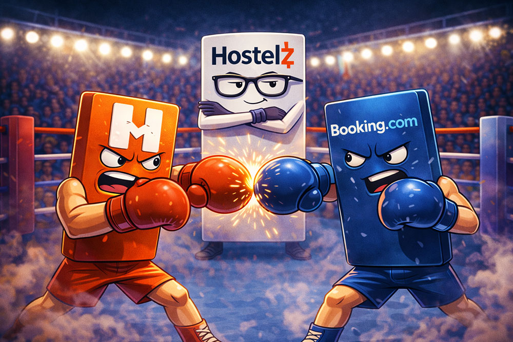 Nouveau : Comparaison mise à jour Hostelz vs Hostelworld vs Booking Nouveau : Comparaison mise à jour Hostelz vs Hostelworld vs Booking
