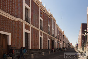  The colonial streets in Puebla 