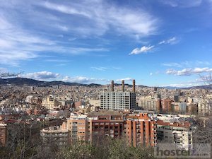  view of the city from Montjuic Park, ft. Sagrada Familia 