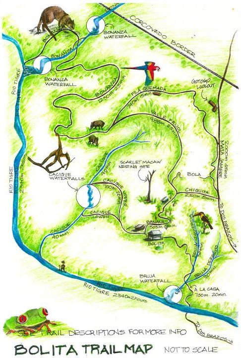 Bolita trail map