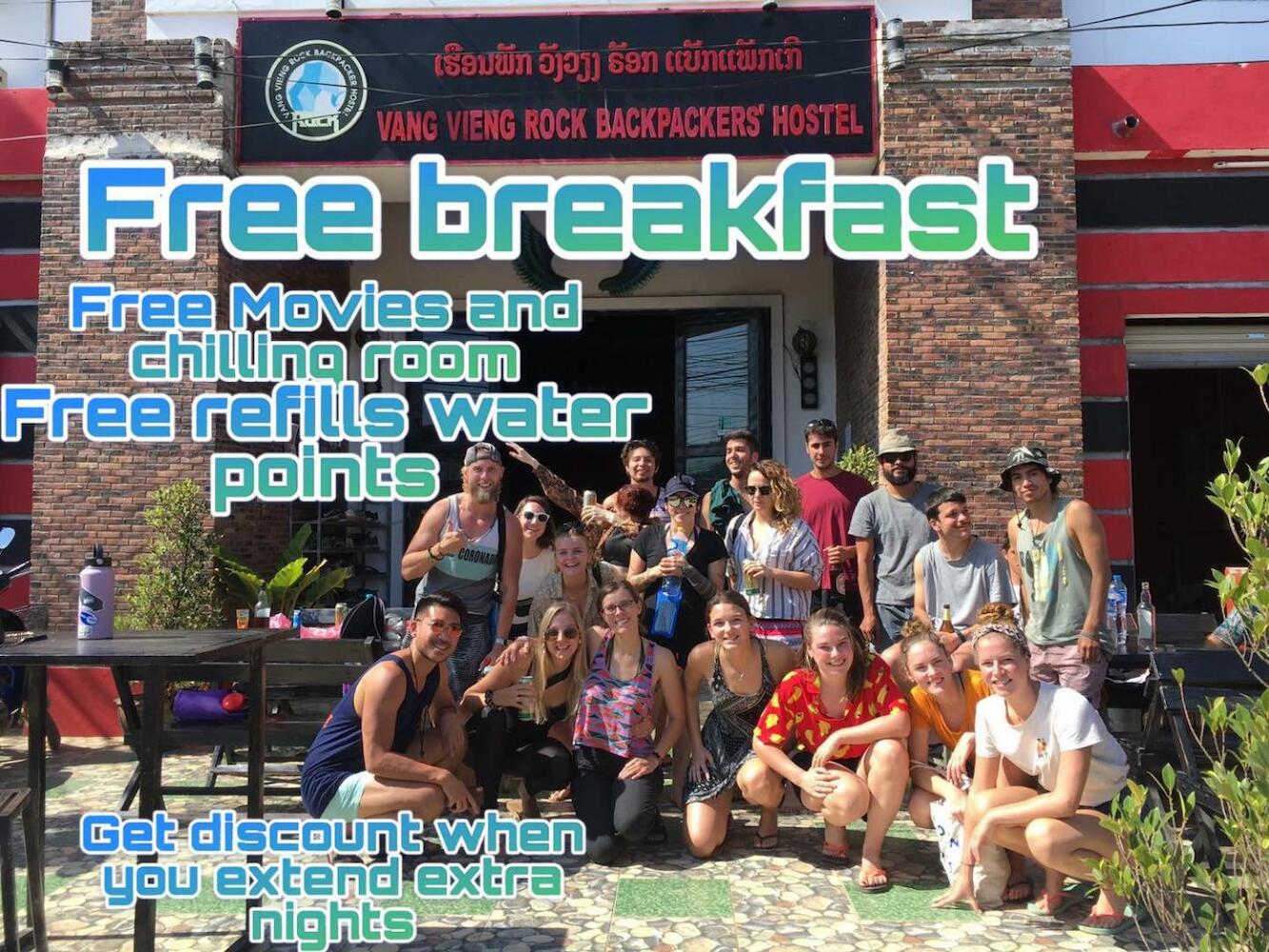 Vang Vieng Rock Backpackers Rooftop Hostel