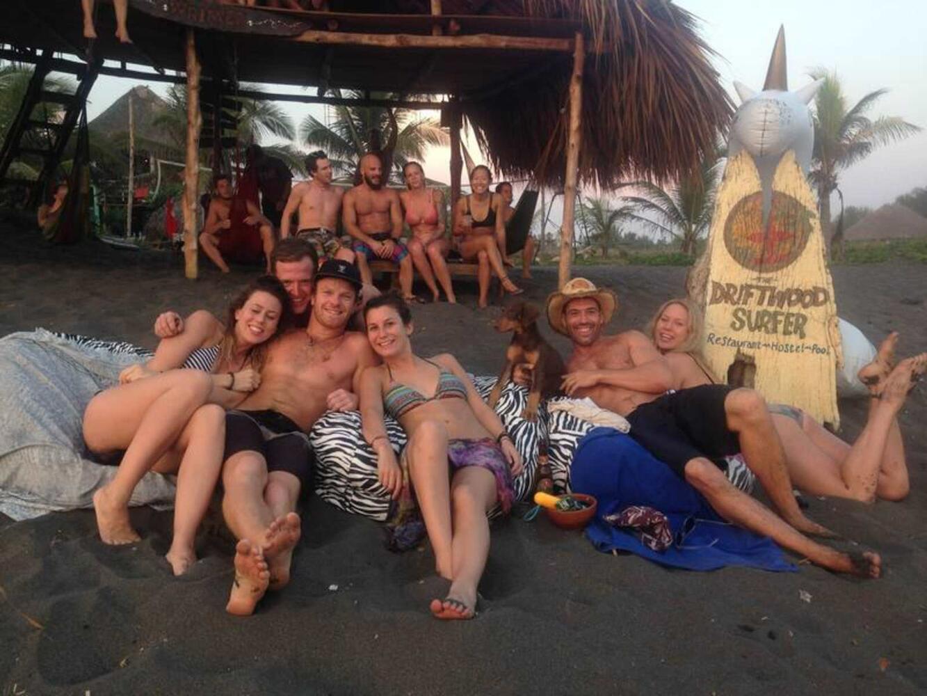 Driftwood Surfer beach hostel El Paredon Guatemala, El Paredon