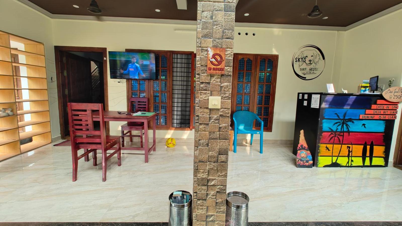 Sky's Surf Hostel, Varkala