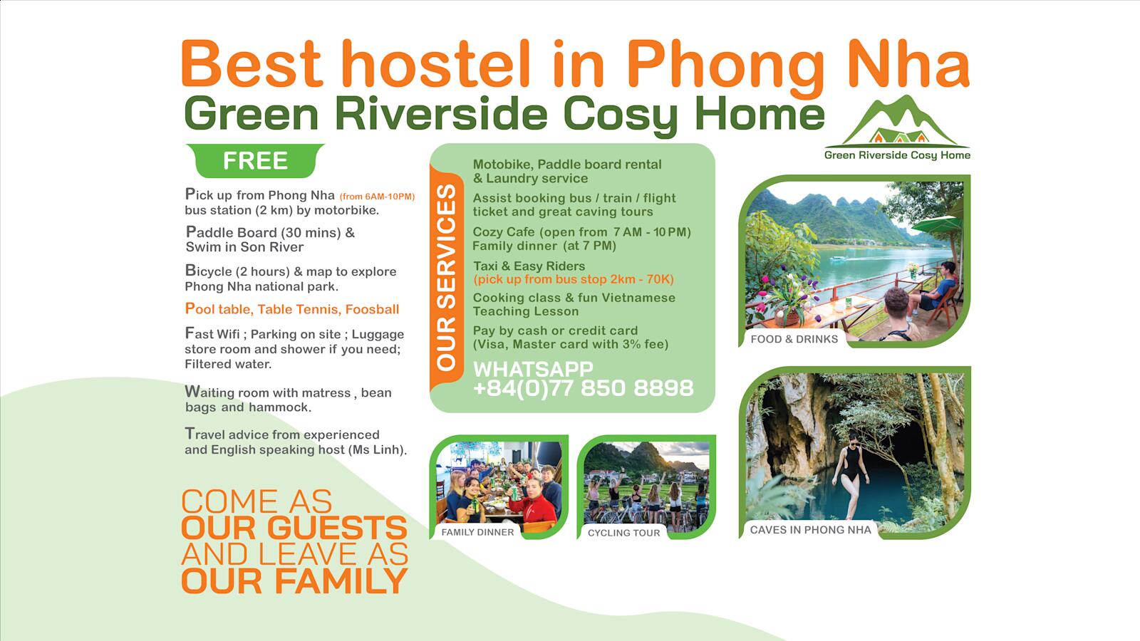Green Riverside Cosy Home Hostel