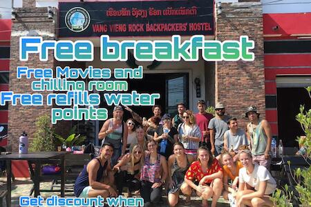 Vang Vieng Rock Backpackers Rooftop Hostel, Vang Vieng