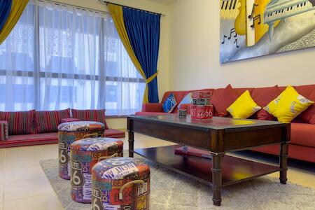 Best for Female Solo Traveler: Route 66 Beach Hostel, Dubai Best for Female Solo Traveler: Route 66 Beach Hostel, Dubai