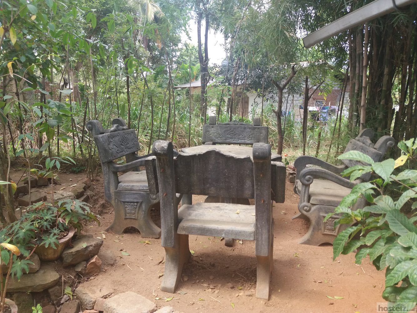 stone garden chairs