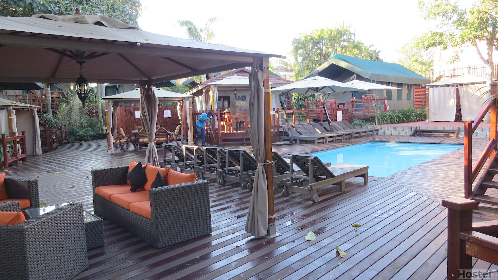 Safari Tent Area Pool and Lounge