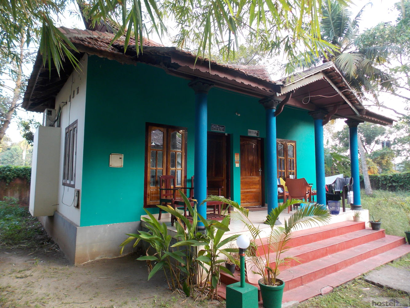 the hut that houses the female dorm