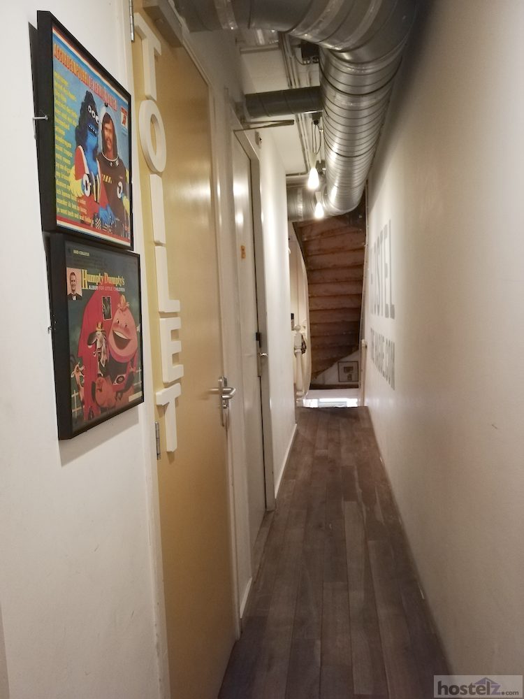 Hallway outside toilet