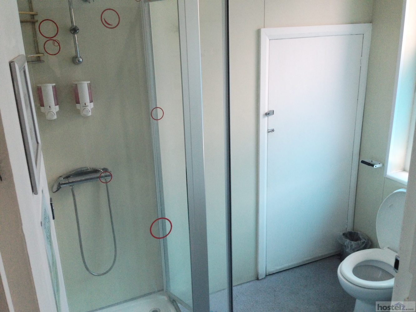 Combined shower & toilet
