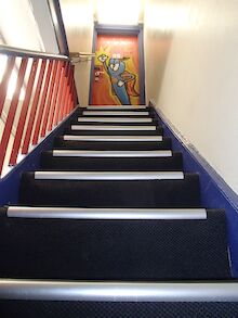 Stairways to a dorm