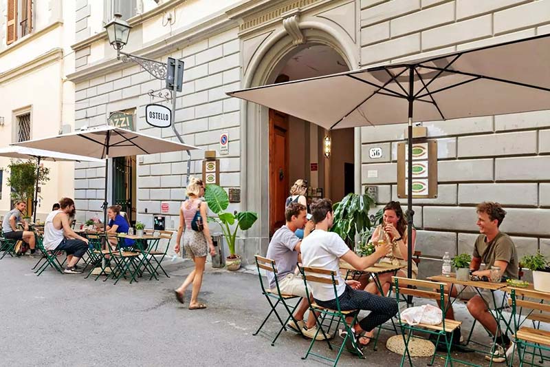 Social hostels in Florence, Italy