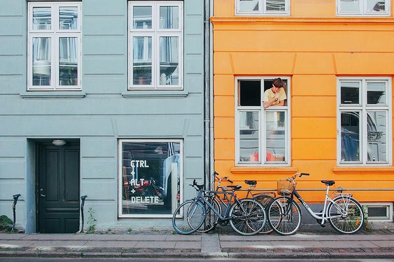 Colorful buildings in Copenhagen